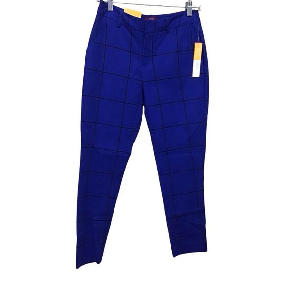 Merona Classic Fit Ankle Athens Blue Pants 2 NWT - Picture 1 of 7